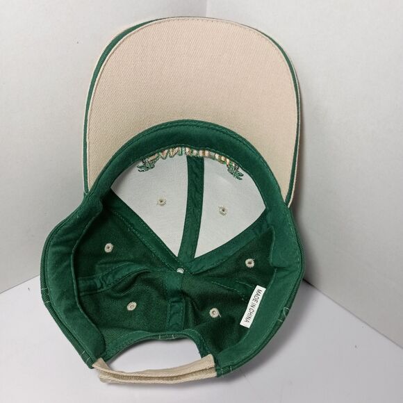 Rare San Diego Tan Adjustable Hat Beige Baseball Cap Green Palm Trees Khaki - Picture 15 of 16